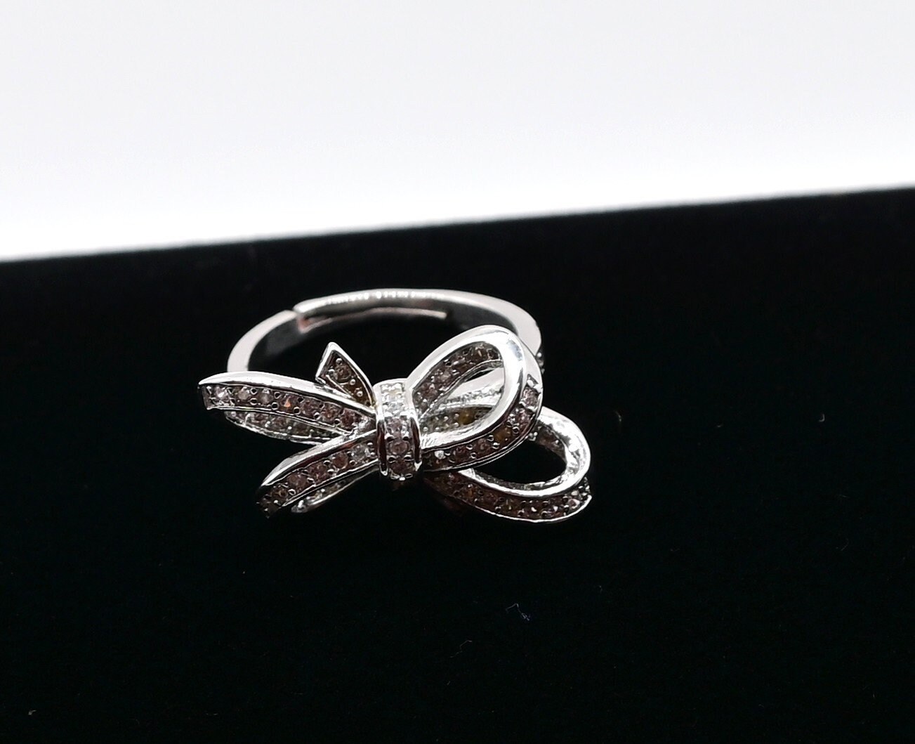 Stunning Sterling Silver Ribbon Rhinestone & Sterling Silver Buckle ...