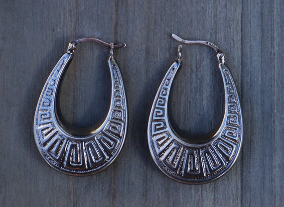 Unique Vintage Native American Navajo Turquoise Sterling Silver Shields Feathers Earrings Unique Vintage Native American Navajo Turquoise Sterling Silver Shields Feathers Earrings