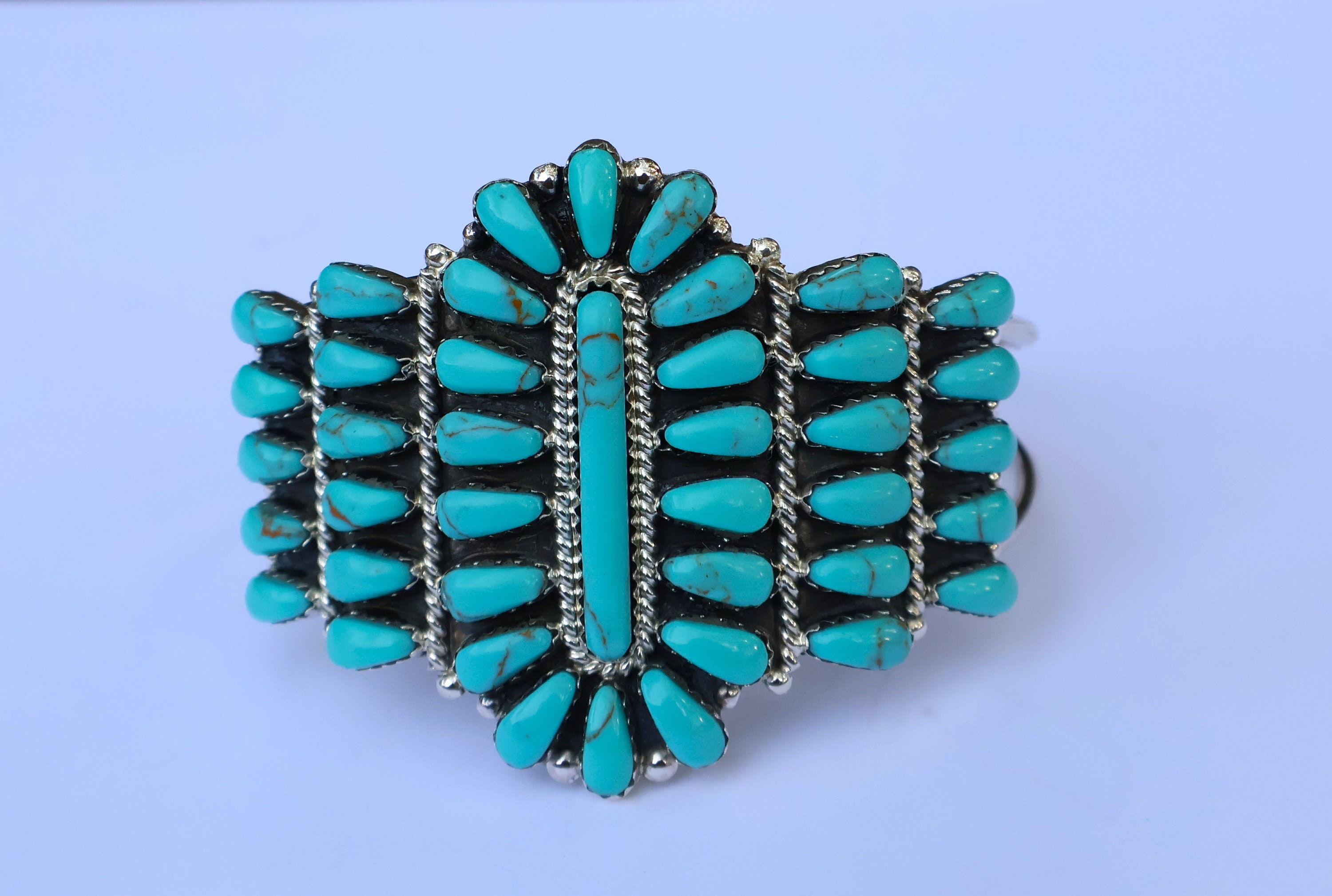 Heaviest Native American Navajo #8 Turquoise Nuffalo 274 Gram Sterling Silver Bracelet Heaviest Native American Navajo #8 Turquoise Nuffalo 274 Gram Sterling Silver Bracelet