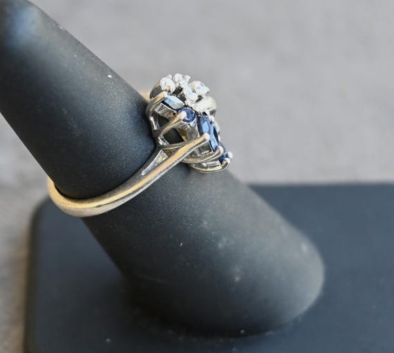 Stunning sterling silver statement ring with colo… - image 4