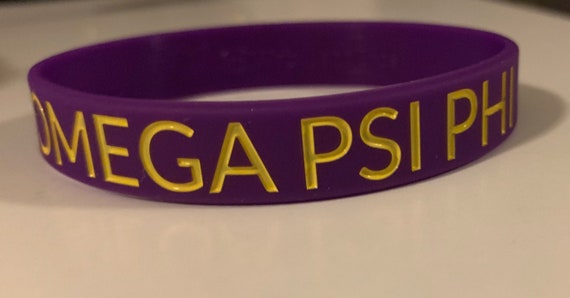 omega psi phi silicone bracelets