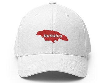 Structured Twill Cap, Jamaica Red
