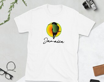 Hummingbird Edition Jamaica dark on light Short-Sleeve Unisex T-Shirt, Rasta colors