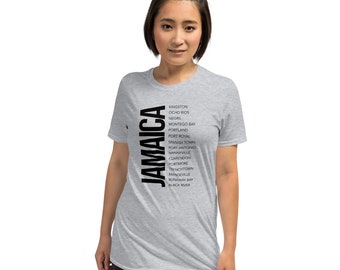 Short-Sleeve Jamaica Cities black Unisex T-Shirt