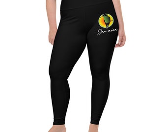 Jamaica, Hummingbird, All-Over Print Plus Size Leggings