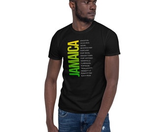 Short-Sleeve Jamaica Cities dark Unisex T-Shirt