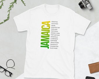Short-Sleeve Jamaica Cities light Unisex T-Shirt