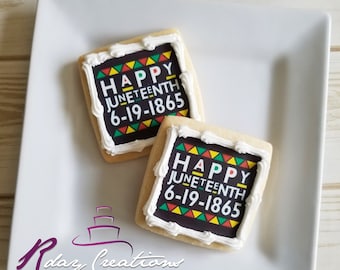 Custom Juneteenth Cookies | Juneteenth Celebration | Juneteenth Queen King | Party Favors | Personalized Cookies | Juneteenth Freedom Day