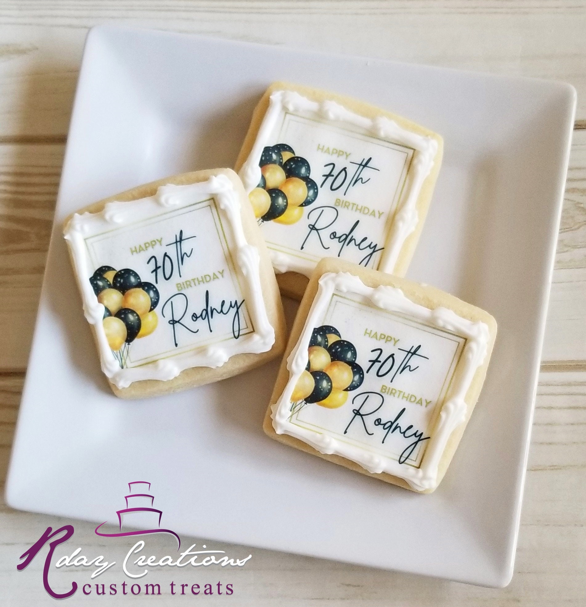 Custom Birthday Cookies | Milestone Birthday Cookies | Personalized Cookies | Birthday Cookies | Birthday Party Favors | Birthday Gift