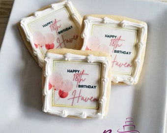 Birthday Cookies | Milestone Birthday Cookies | Personalized Cookies | Custom Birthday Cookies | Birthday Party Favors | 18th Birthday Gift