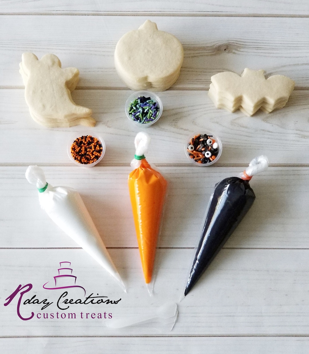 Halloween Cookie Decorating Kit DIY Cookie Kit 4 Icing Etsy