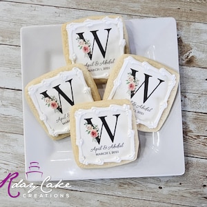 Wedding Cookies | Custom Wedding Cookies | Wedding Favors | Wedding Treats | Bridal Shower Favors | Bachelorette Party Favors | Wedding Gift