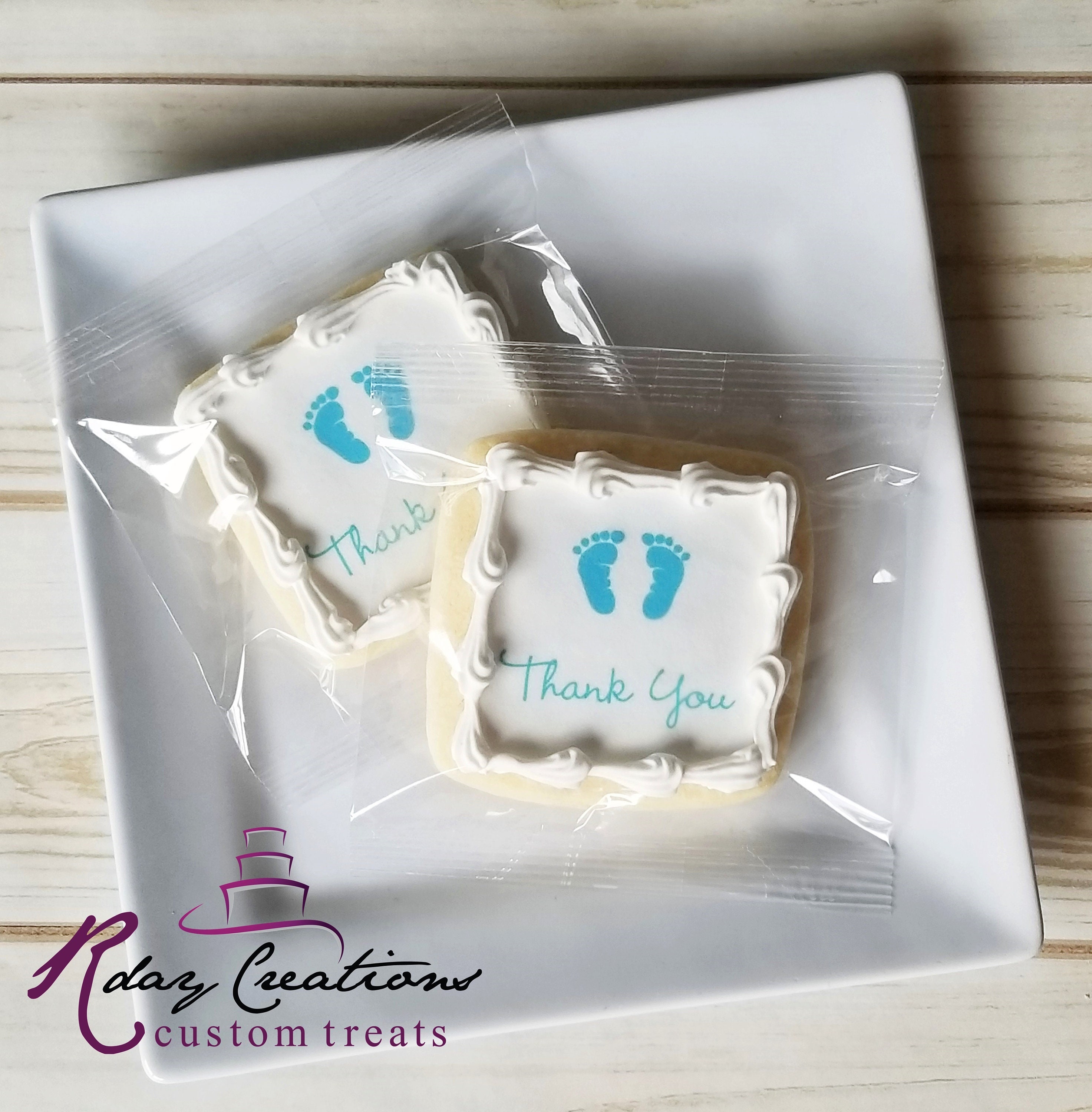 30 Baby Shower Cookies / Thank You Cookies / Favors / Edible - Etsy