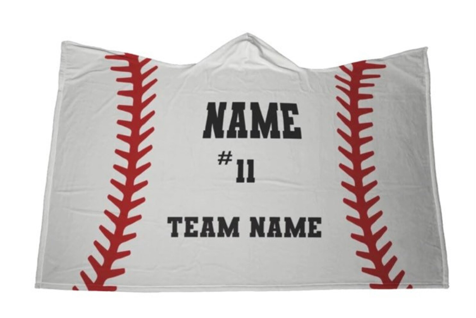 Baseball Team Hooded Blanket Customized with your Player and Etsy