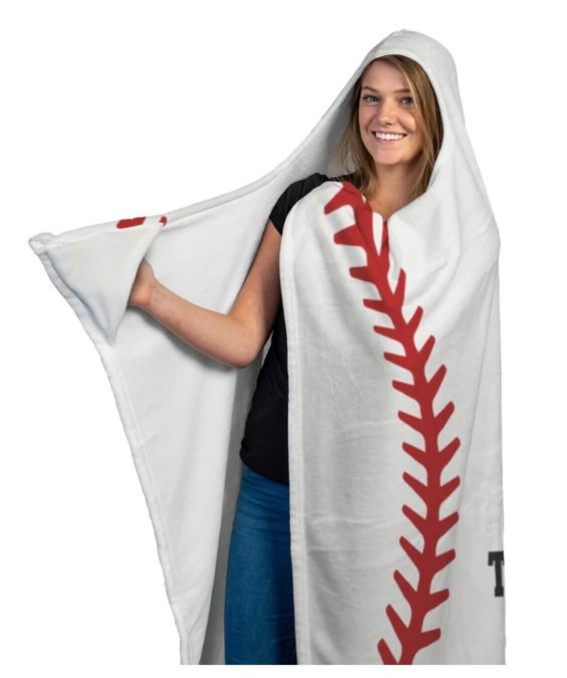 baseball hoodie blanket