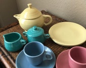 My First Fiesta 11 Piece Childrens Tea Set Homer Laughlin Fiestaware