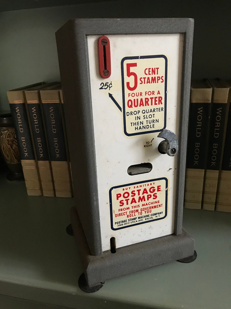 Vintage Postage Stamp Machine Company Countertop Vending Etsy