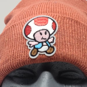 Toad - Mario Bros Video Game Beanie Winter Hat -  Orange