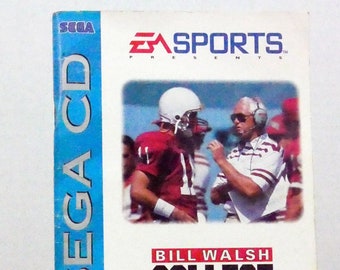 Bill Walsh College Football Sega CD Manual