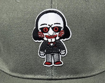 Horror Hat - Snap Back Baseball Cap -  Grey