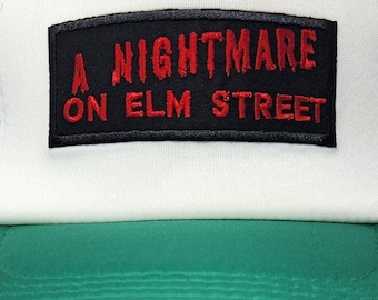 Horror Hat - Snap Back Trucker Cap -  Green/White