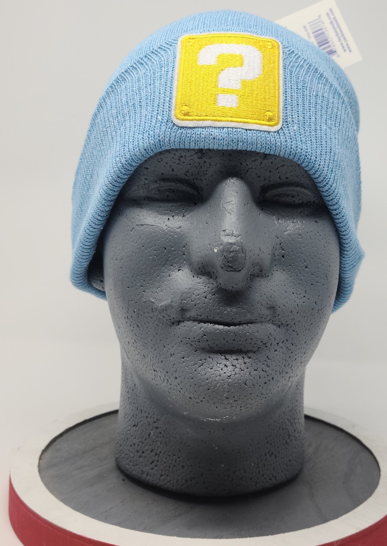 Question Mark Block Mario Bros Video Game Beanie Winter Hat Etsy