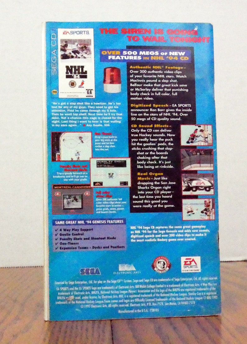 Bill Walsh College Football Sega CD Manual image 2