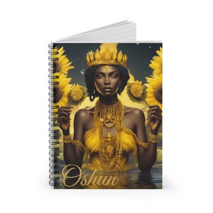 Orisha Oshun Libreta De Consulta/Ita Notebook - Ruled Line | Spiritual Journal |  Libreta de Ita Ochun Oshun | Spiritual Journal
