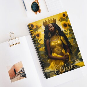 Orisha Oshun Libreta De Consulta/Ita Notebook - Ruled Line | Spiritual Journal |  Libreta de Ita Ochun Oshun | Spiritual Journal
