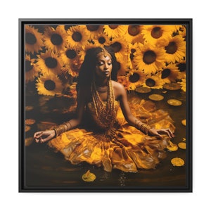 Oshun Kunst auf Leinwand Oversized | Orisha Göttin Malerei | Afrikanische Göttin Leinwand | Afrikanische Frauen Leinwand| Ochun Cuadro| Yoruba Santeria