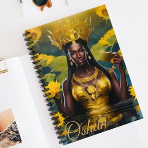 Orisha Oshun Libreta De Consulta/Ita Notebook - Ruled Line | Spiritual Journal |  Libreta de Ita Ochun Oshun | Spiritual Journal