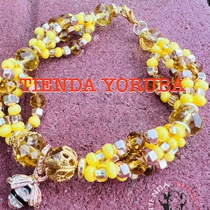 Ilde de Oshun| Idde Ochun | Oshun bracelet | Bracelet |  Santeria | Yoruba | Religion