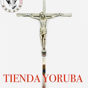 Crucifijo | Crucifijo Metal | Cross Crucifix for boveda | Misas | Boveda Espiritual | Espiritismo | Monja  | Santeria
