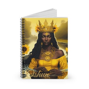 Orisha Oshun Libreta De Consulta/Ita Notebook - Ruled Line | Spiritual Journal |  Libreta de Ita Ochun Oshun | Spiritual Journal