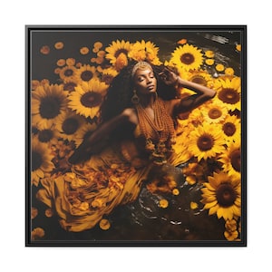 Oshun Kunst auf Leinwand Oversized | Orisha Göttin Malerei | Afrikanische Göttin Leinwand | Afrikanische Frauen Leinwand| Ochun Cuadro| Yoruba Santeria