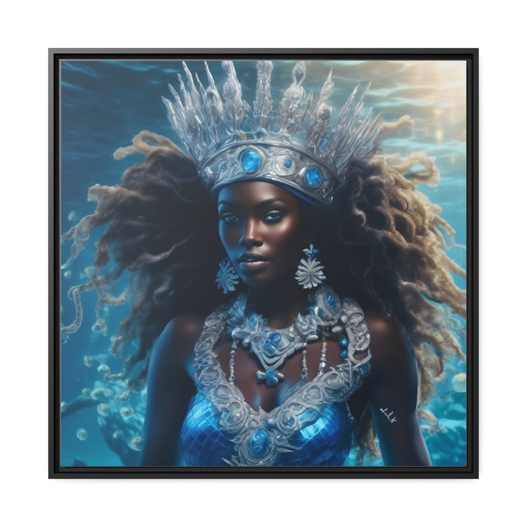 Yemaya Canvas: Goddess of the Sea Orisha Goddess Painting African ...