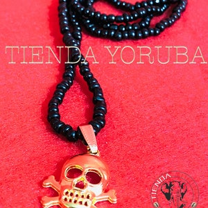 Collar de muerto de eggun nana buruku enfumbe ganga palo mayombe espiritual ifa osha calavera eleke
