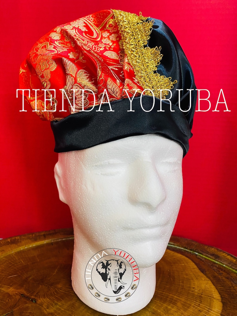 Gorro Eleggua El\u00e1stico Hat Ceremonia Santeria Gala Ifa Osha Santo Yoruba