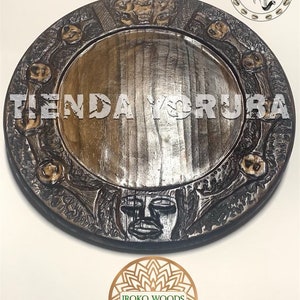 Tablero de ifa opón ifa divination board 18” 12” de trabajo babalawo oluo religion yoruba africano madera tallada