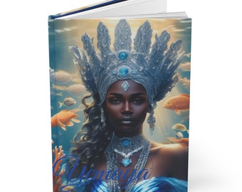 Orisha Yemaya Carnet Libreta De Consulta/Ita - Ligné | Journal spirituel à couverture rigide | Design mat | Libreta de Ita Yemaya | Mer
