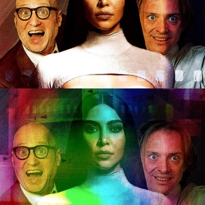 Wurx 53: Rik、Eddie、Kim - サイケデリック ボトム、A5、表面はカラー、裏面は白黒、200 mg マット仕上げ。