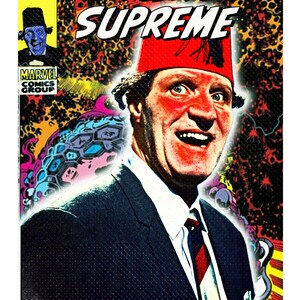 Wurx 84: Tommy Cooper - The Sorceror Supreme- A5, voorkant kleur, zwart-wit achterkant