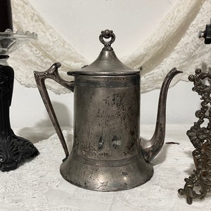 Vintage Silver Plated Ornate Tea Pot