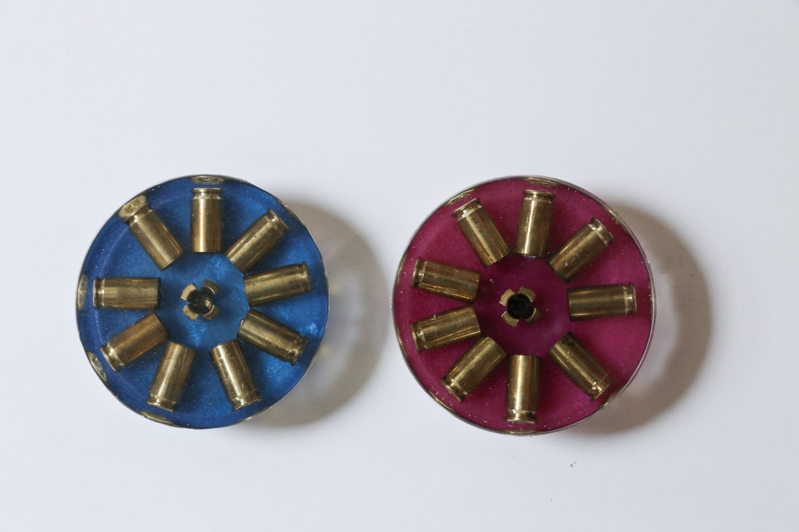 Resin Bullet Coaster With 9mm LUGER Bullets for Gun Rifle Etsy