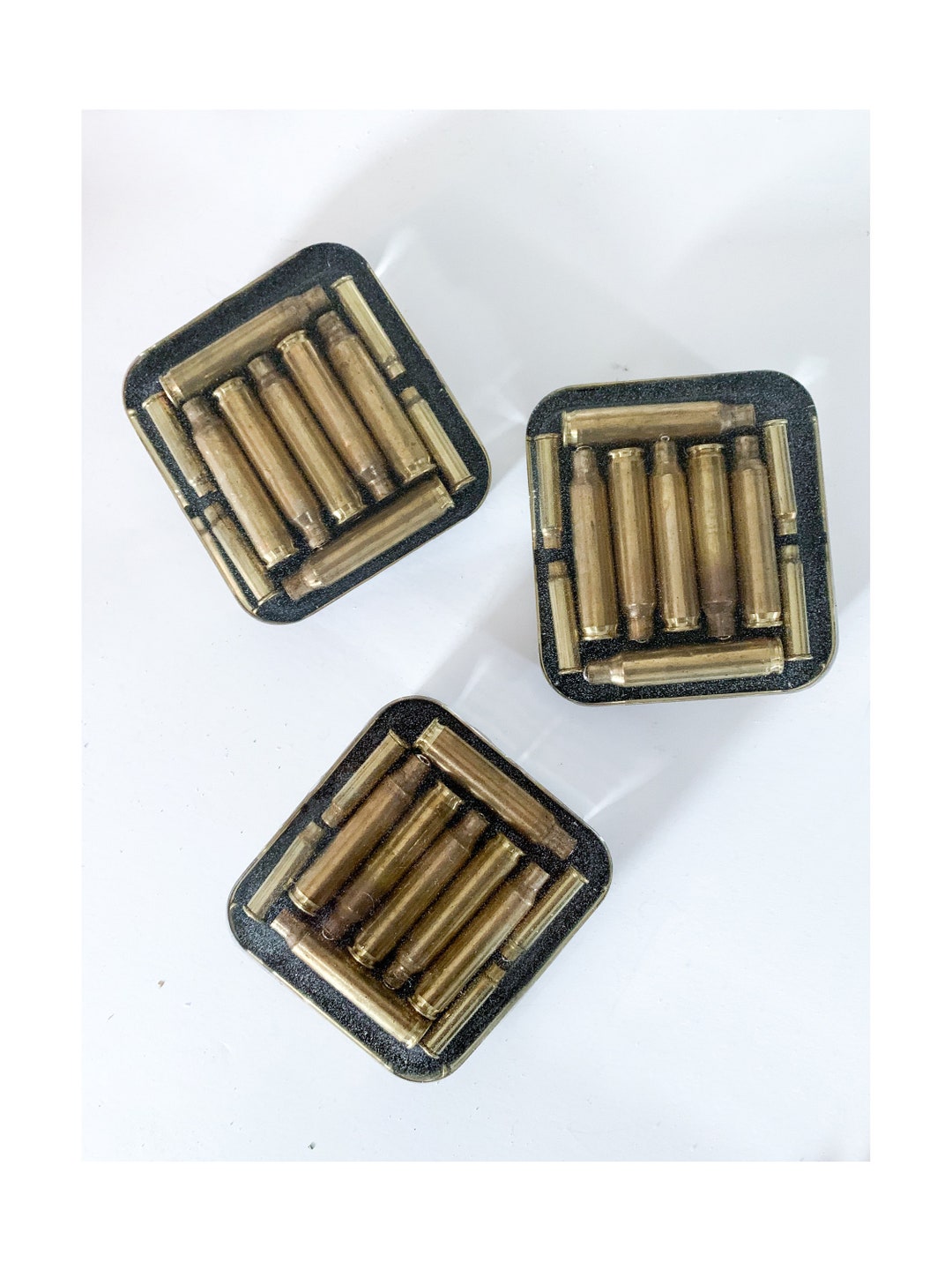 Resin Bullet Coaster With 223 REM and .17 HMR Bullets for Gun Etsy