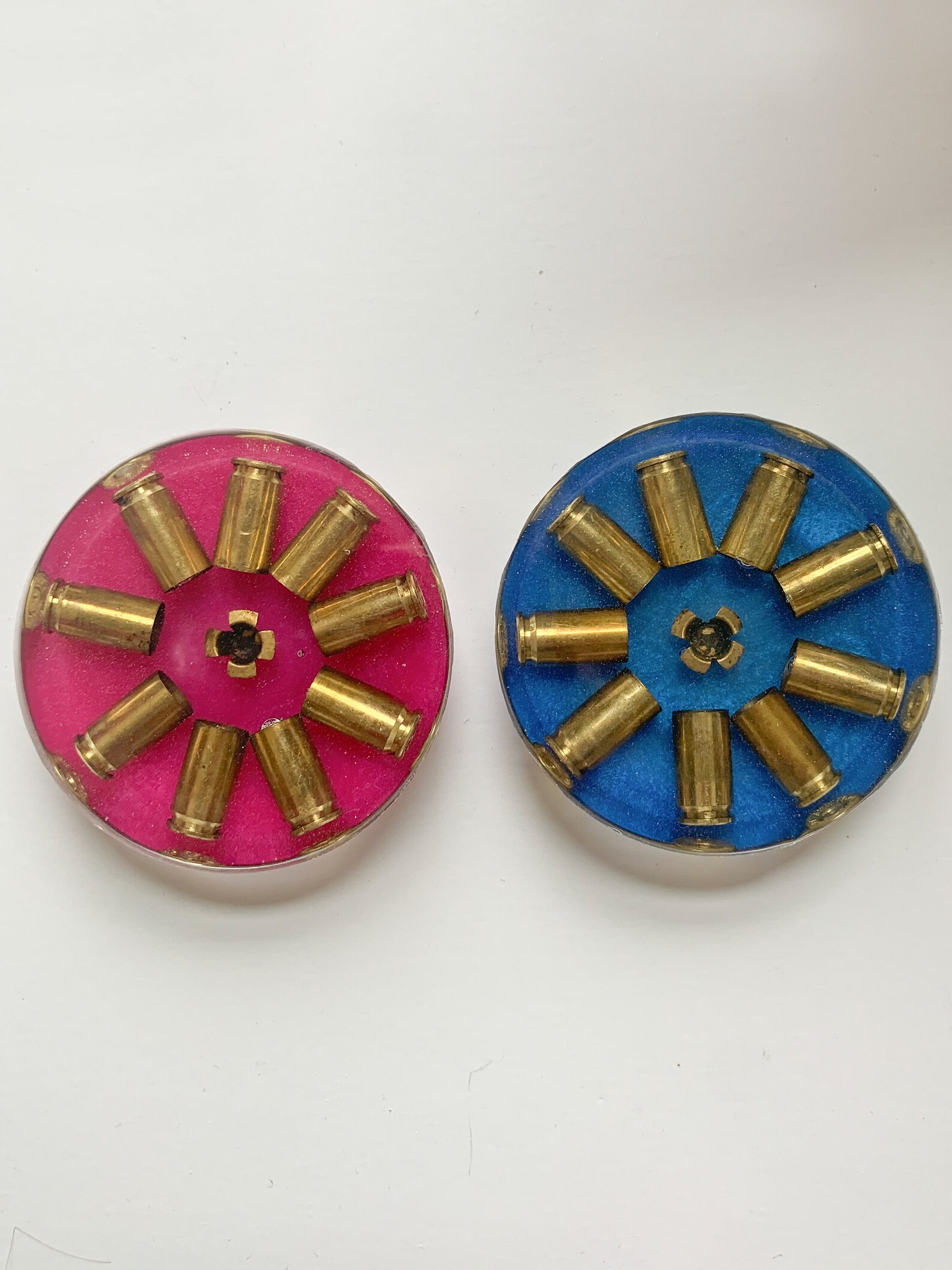 Resin Bullet Coaster with 9mm LUGER bullets for gun rifle Etsy