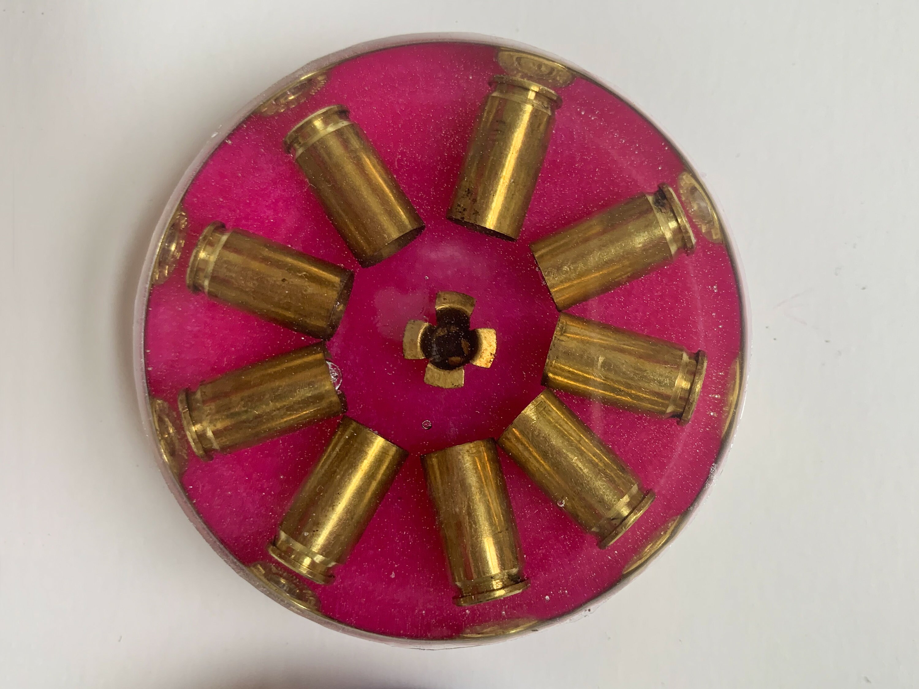 Resin Bullet Coaster with 9mm LUGER bullets for gun rifle Etsy