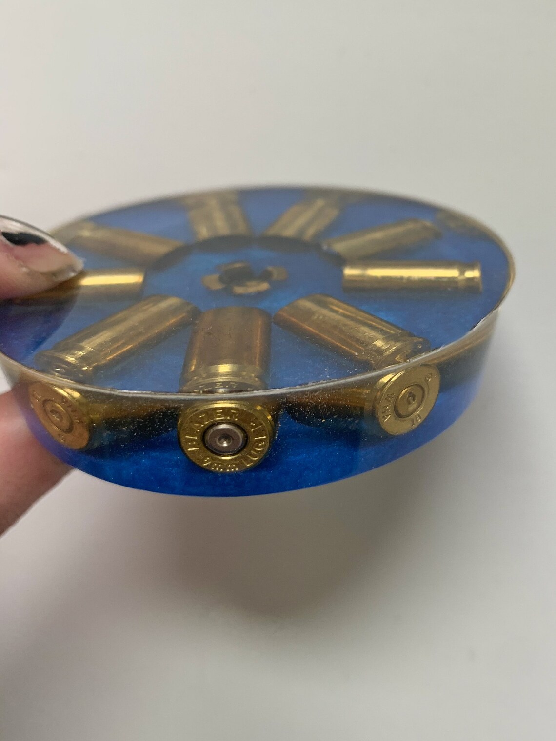 Resin Bullet Coaster With 9mm LUGER Bullets for Gun Rifle Etsy