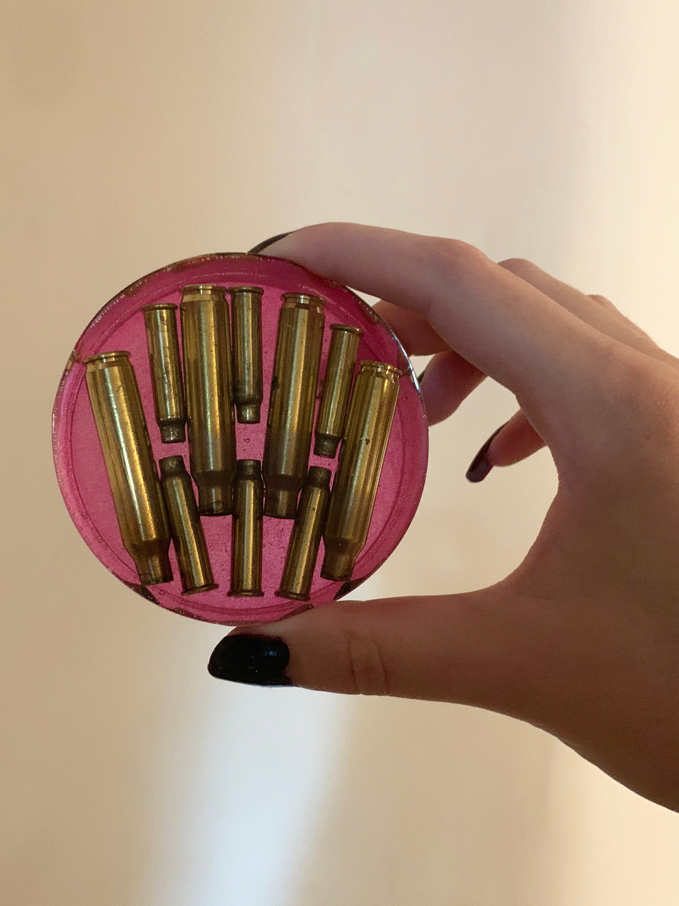 Resin Bullet Coaster / Tile With 223 REM and .17 HMR Bullets Etsy