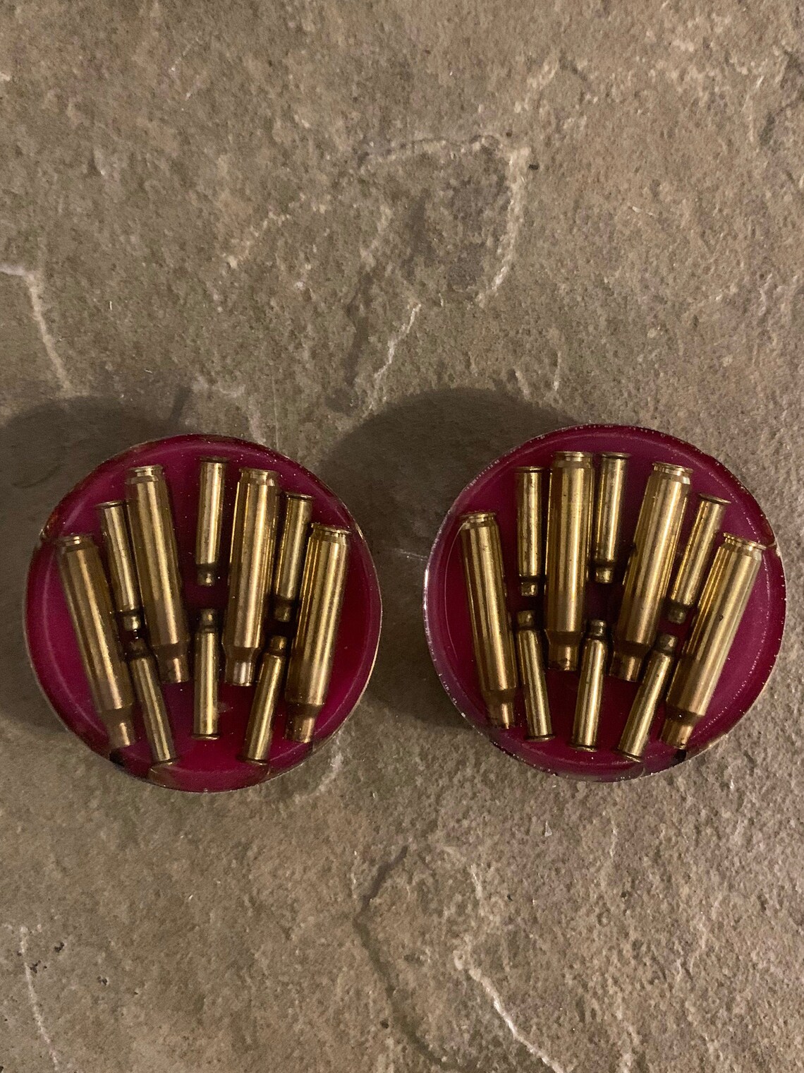 Resin Bullet Coaster / Tile With 223 REM and .17 HMR Bullets Etsy